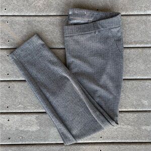 Massini Grey Chevron Skinny Stretch Trousers